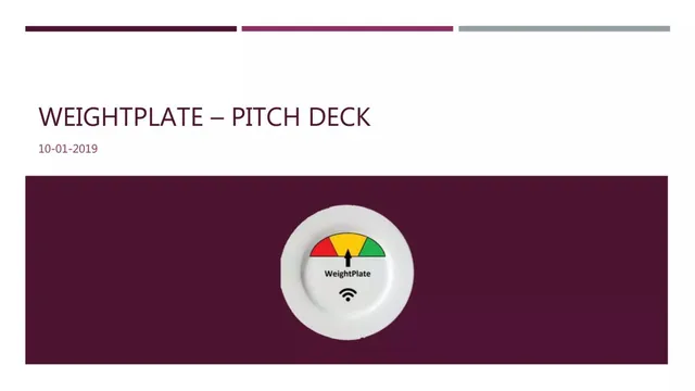 WeightPlate pitch deck cover