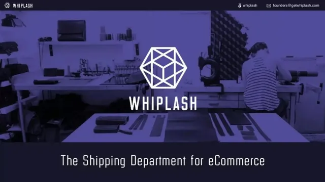 Whiplash pitch deck cover