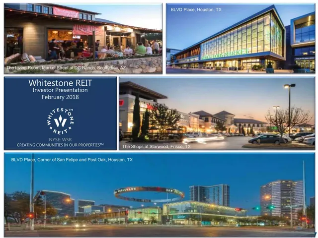 Whitestone REIT pitch deck cover