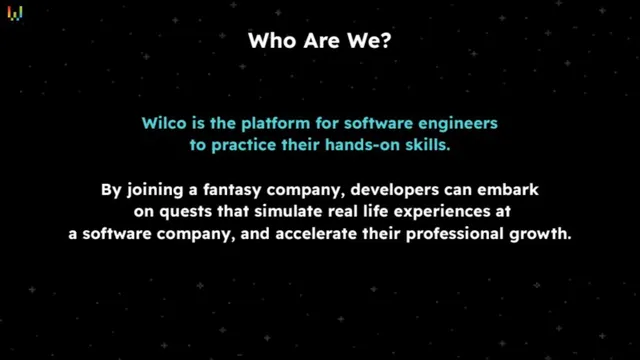 Product / solution slide 6 from Wilco