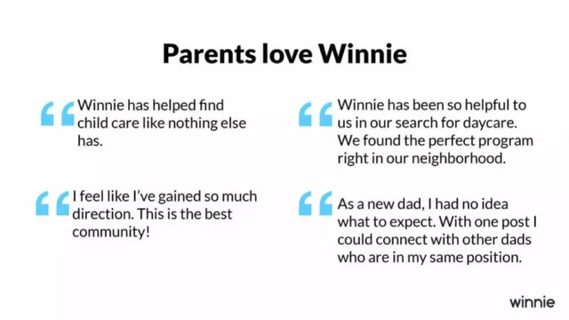Reviews / testimonials / feedback slide 13 from Winnie