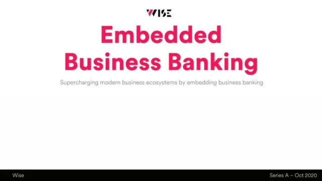 Cover slide 1 from Wise