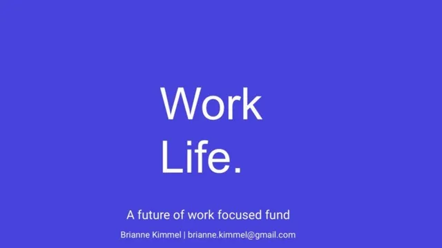 WorkLife pitch deck cover