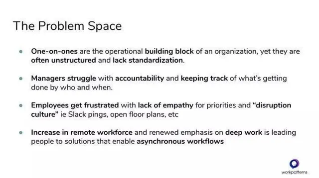 Problem slide 4 from WorkPatterns