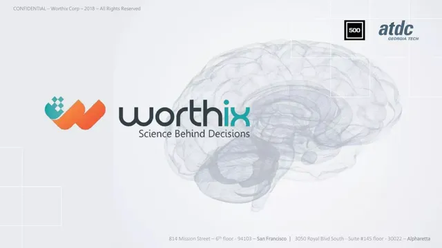 Worthix pitch deck cover