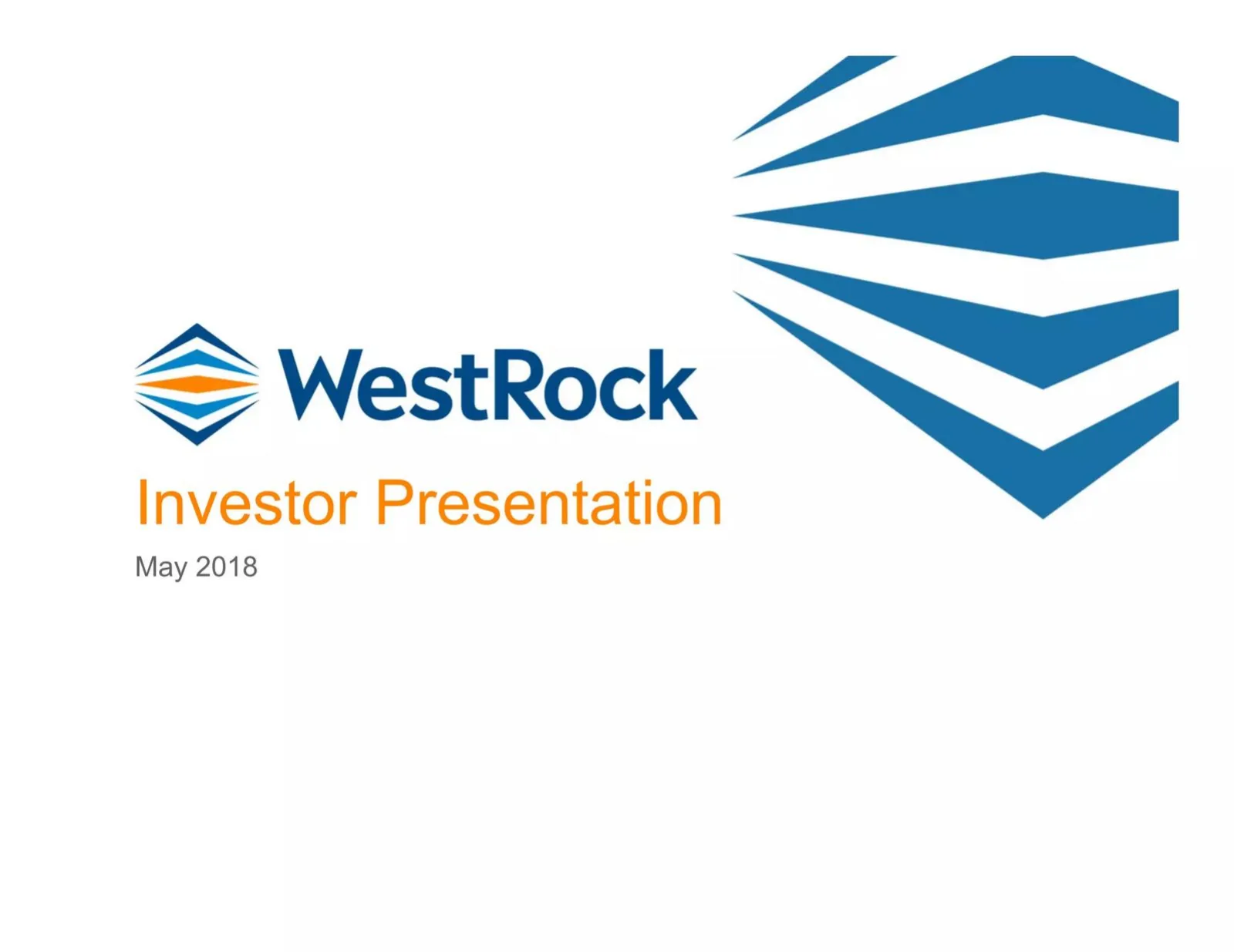 WestRock pitch deck slide