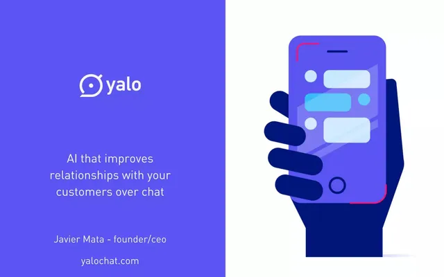 Yalochat (now Yalo) pitch deck cover