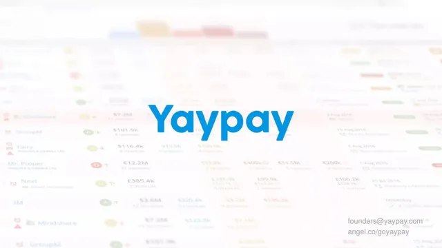 YayPay pitch deck cover
