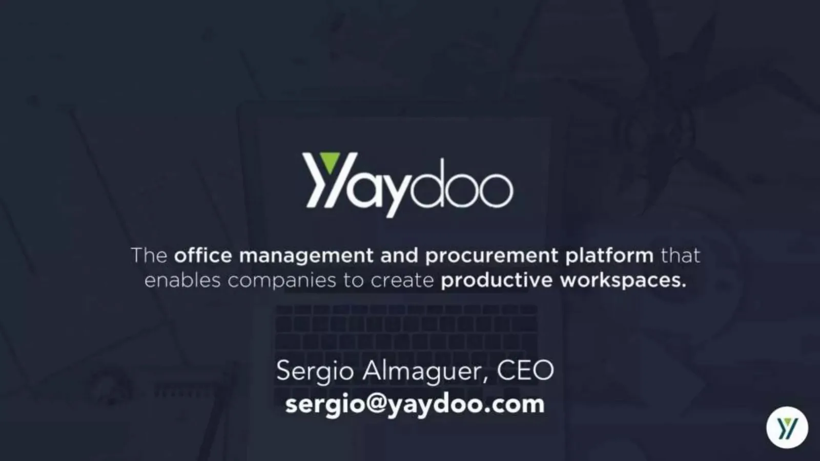 Yaydoo pitch deck slide