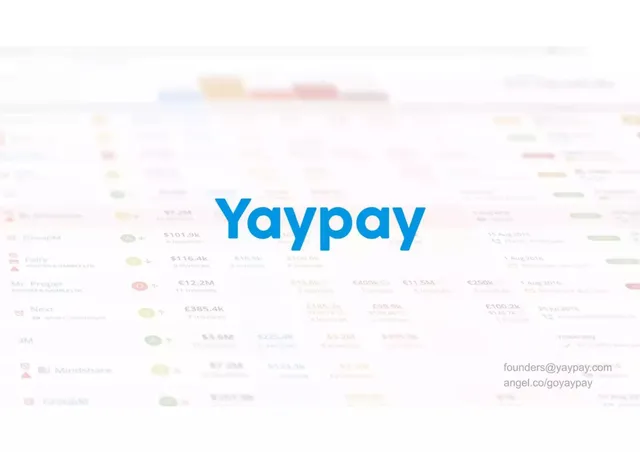 YayPay pitch deck cover