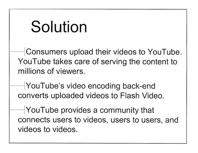 Product / solution slide 4 from YouTube