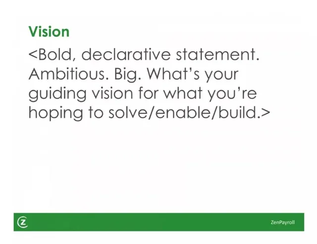 Vision slide 3 from Gusto (ZenPayroll)