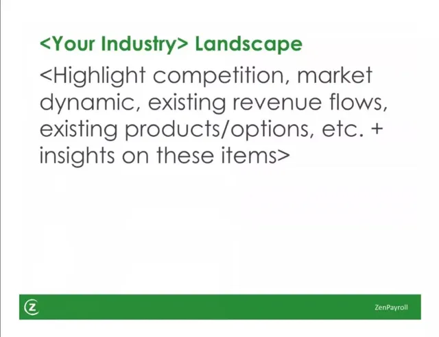 Competitors slide 5 from Gusto (ZenPayroll)