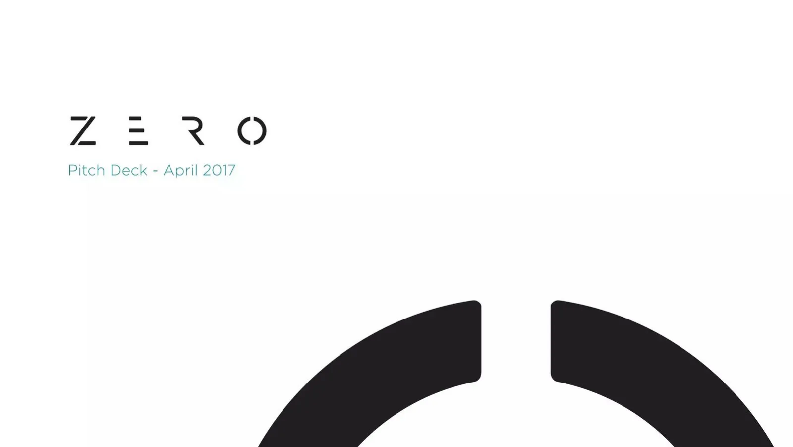 ZERO pitch deck slide