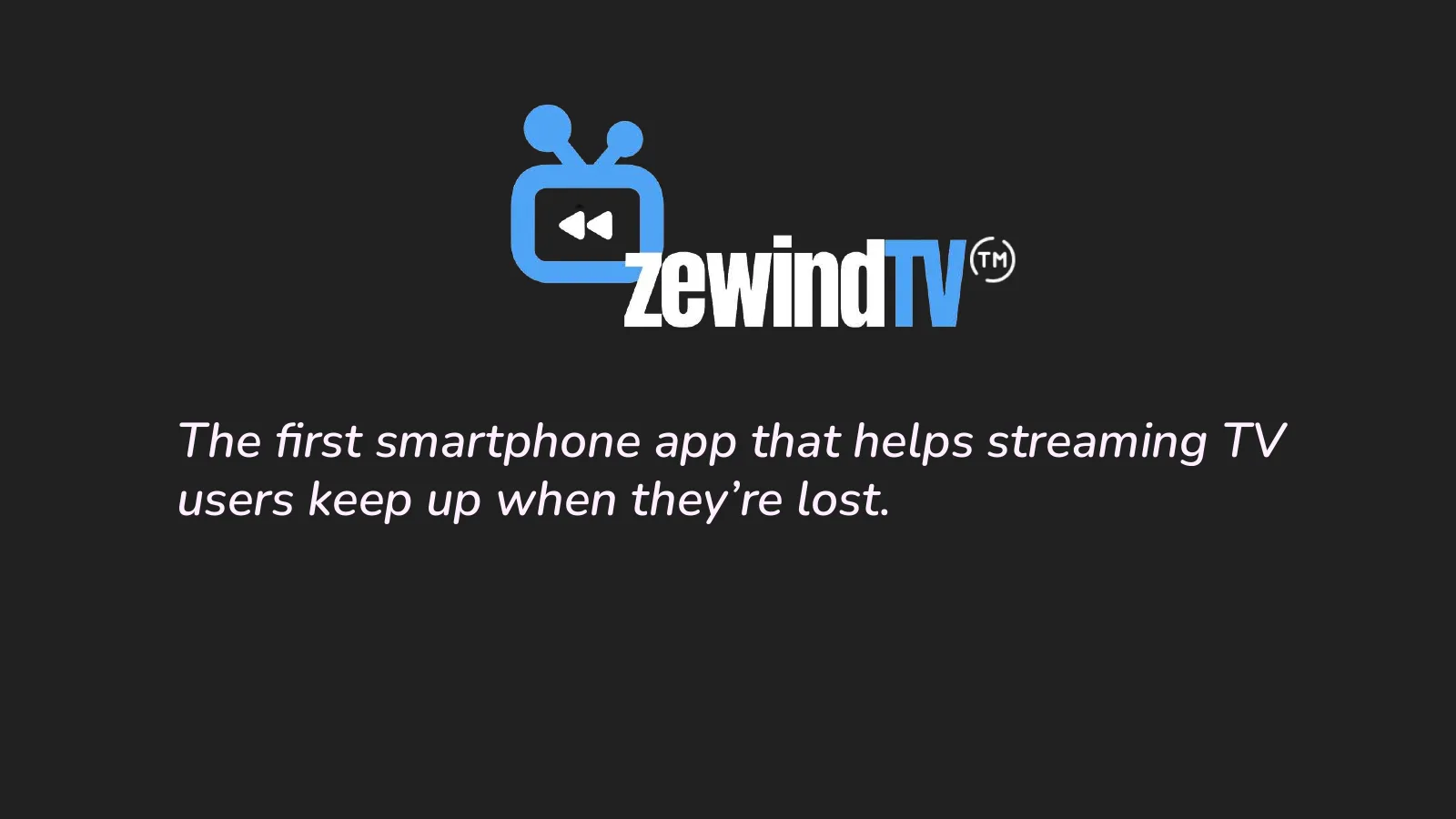 ZewindTV pitch deck slide