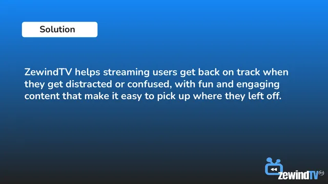 Product / solution slide 3 from ZewindTV
