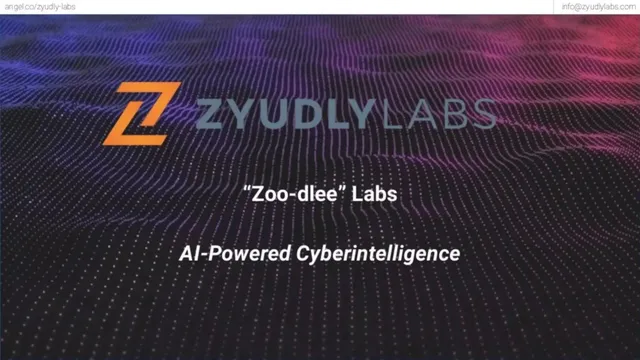 Zyudly Labs pitch deck cover